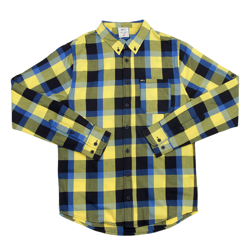 мужская желтая рубашка K1X Check Ball Shirt 1300-0384/4219 - цена, описание, фото 1